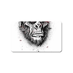 Monster Monkey From The Woods Magnet (name Card) by DinzDas