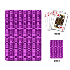 Digital Violet Playing Cards Single Design (rectangle) by Sparkle