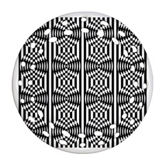Optical Illusion Ornament (round Filigree) by Sparkle
