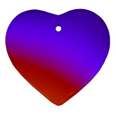 Violet Orange Ornament (heart) by Sparkle