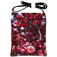 Red Floral Shoulder Sling Bag by Sparkle