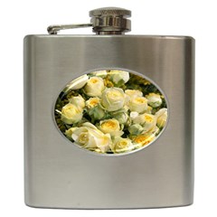 Yellow Roses Hip Flask (6 Oz) by Sparkle