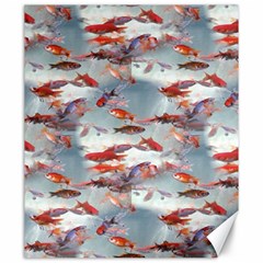 Golden Fishes Canvas 20  X 24  by Sparkle