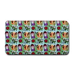 Purple Glasses Girl Pattern Blue Medium Bar Mats by snowwhitegirl