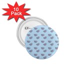 Zodiac Bat Pink Blue 1.75  Buttons (10 pack)