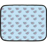 Zodiac Bat Pink Blue Double Sided Fleece Blanket (Mini) 