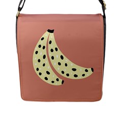 Fruit Banana Tree Healthy Flap Closure Messenger Bag (l) by Alisyart