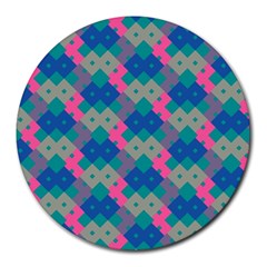Geo Puzzle Round Mousepads