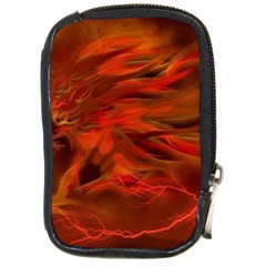 Fire Lion Flame Light Mystical Compact Camera Leather Case by HermanTelo