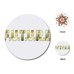 Future Playing Cards Single Design (round) by Pantherworld143