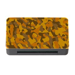 Brown And Orange Camouflage Memory Card Reader With Cf by SpinnyChairDesigns