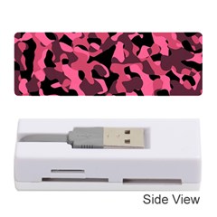 Black And Pink Camouflage Pattern Memory Card Reader (stick) by SpinnyChairDesigns