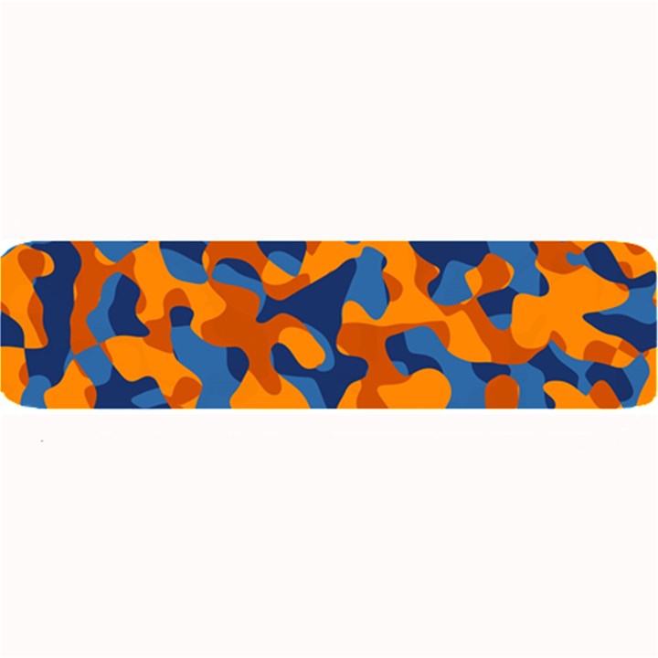 Blue and Orange Camouflage Pattern Large Bar Mats