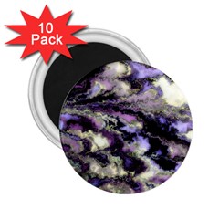 Purple Yellow Marble 2 25  Magnets (10 Pack)  by ibelieveimages