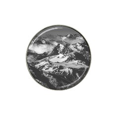 Black And White Andes Mountains Aerial View, Chile Hat Clip Ball Marker (10 Pack) by dflcprintsclothing