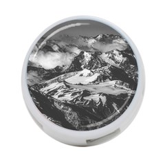 Black And White Andes Mountains Aerial View, Chile 4-port Usb Hub (two Sides) by dflcprintsclothing