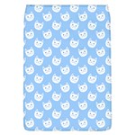 Cute Cat Faces White and Blue  Removable Flap Cover (L) Front