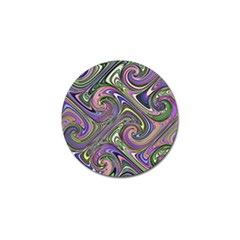 Abstract Art Purple Swirls Pattern Golf Ball Marker