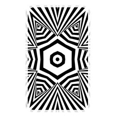 Black And White Line Art Stripes Pattern Memory Card Reader (rectangular) by SpinnyChairDesigns