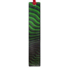 Black And Green Abstract Stripes Gradient Large Book Marks by SpinnyChairDesigns