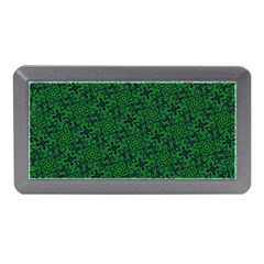 Green Intricate Pattern Memory Card Reader (mini) by SpinnyChairDesigns