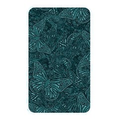 Dark Teal Butterfly Pattern Memory Card Reader (rectangular) by SpinnyChairDesigns