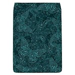 Dark Teal Butterfly Pattern Removable Flap Cover (L)