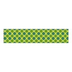 Green Polka Dots Spots Pattern Velvet Scrunchie