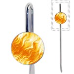 Gold Flames Pattern Book Mark Front