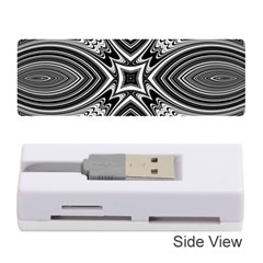 Black And White Intricate Pattern Memory Card Reader (stick) by SpinnyChairDesigns