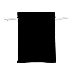 Plain Black Solid Color Lightweight Drawstring Pouch (m) by FlagGallery