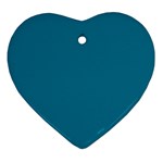 Mosaic Blue Pantone Solid Color Ornament (Heart)