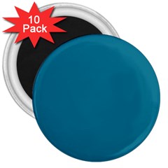 Mosaic Blue Pantone Solid Color 3  Magnets (10 Pack)  by FlagGallery