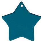 Mosaic Blue Pantone Solid Color Star Ornament (Two Sides)