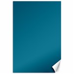 Mosaic Blue Pantone Solid Color Canvas 24  x 36 