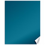 Mosaic Blue Pantone Solid Color Canvas 11  x 14 