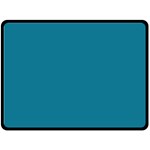 Mosaic Blue Pantone Solid Color Fleece Blanket (Large) 