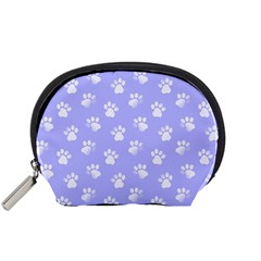 Animal Cat Dog Paw Prints Pattern Accessory Pouch (small) by SpinnyChairDesigns