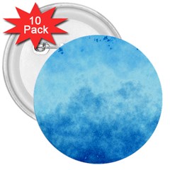 Abstract Sky Blue Texture 3  Buttons (10 Pack)  by SpinnyChairDesigns