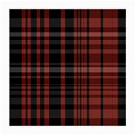 Black and Red Striped Plaid Medium Glasses Cloth