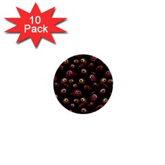 Zombie Eyes Pattern 1  Mini Buttons (10 Pack) 