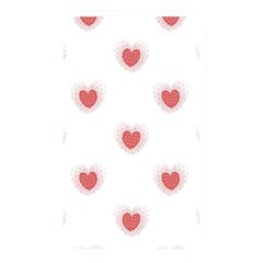 Red Polka Dot Hearts On White Memory Card Reader (rectangular) by SpinnyChairDesigns