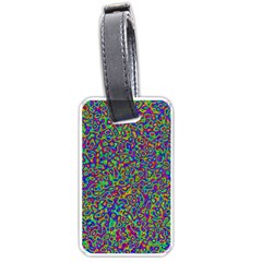 Abstract Rainbow Marble Camouflage Luggage Tag (one Side) by SpinnyChairDesigns