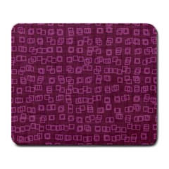 Plum Abstract Checks Pattern Large Mousepads by SpinnyChairDesigns