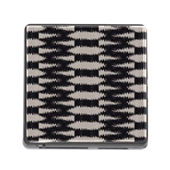 Black And White Zebra Ikat Stripes Memory Card Reader (square 5 Slot)