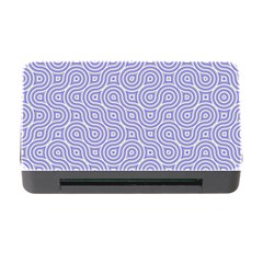 Royal Purple Grey And White Truchet Pattern Memory Card Reader With Cf by SpinnyChairDesigns