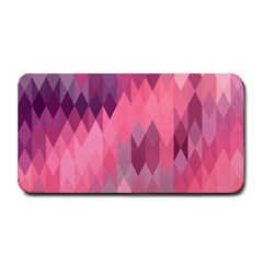 Pink Purple Diamond Pattern Medium Bar Mats by SpinnyChairDesigns