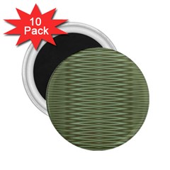 Chive And Olive Stripes Pattern 2 25  Magnets (10 Pack)  by SpinnyChairDesigns