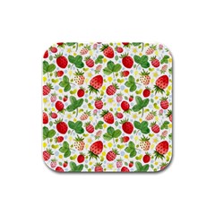 Huayi-vinyl-backdrops-for-photography-strawberry-wall-decoration-photo-backdrop-background-baby-show Rubber Square Coaster (4 Pack)  by Sobalvarro