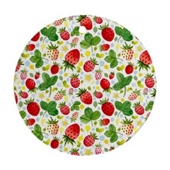 Huayi-vinyl-backdrops-for-photography-strawberry-wall-decoration-photo-backdrop-background-baby-show Round Ornament (two Sides) by Sobalvarro